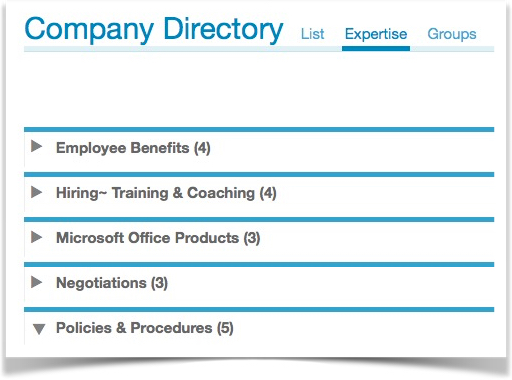 employee directory expertise