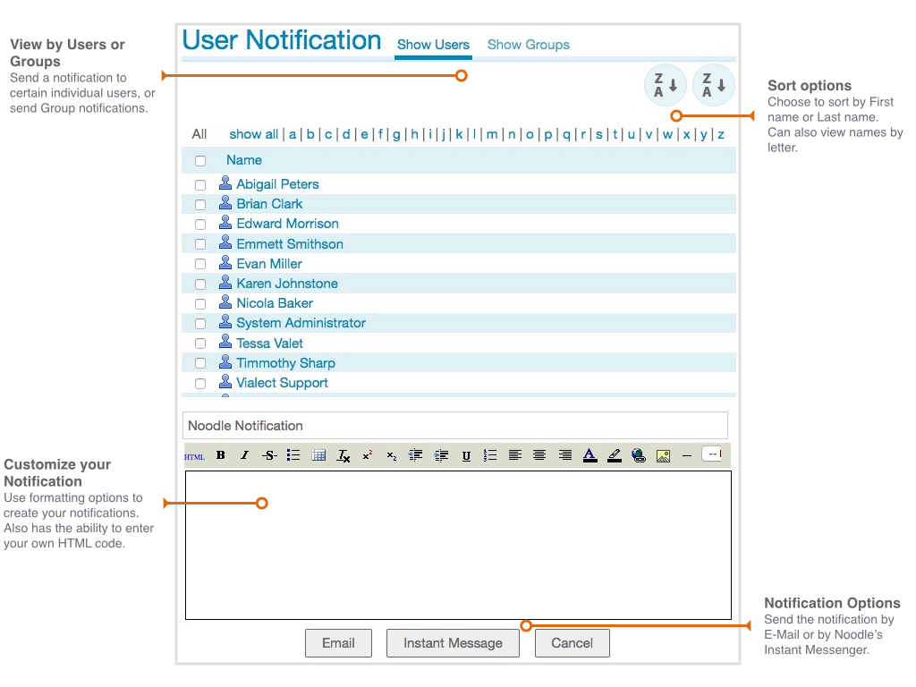intranet notifications