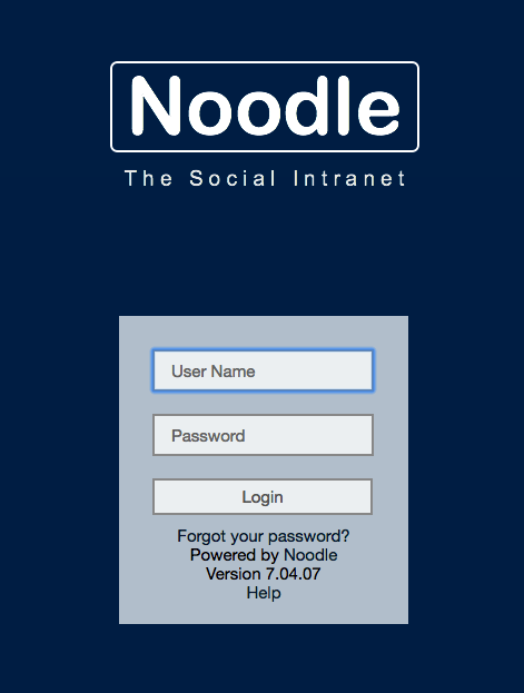 Noodle Intranet Portal Software Login Features