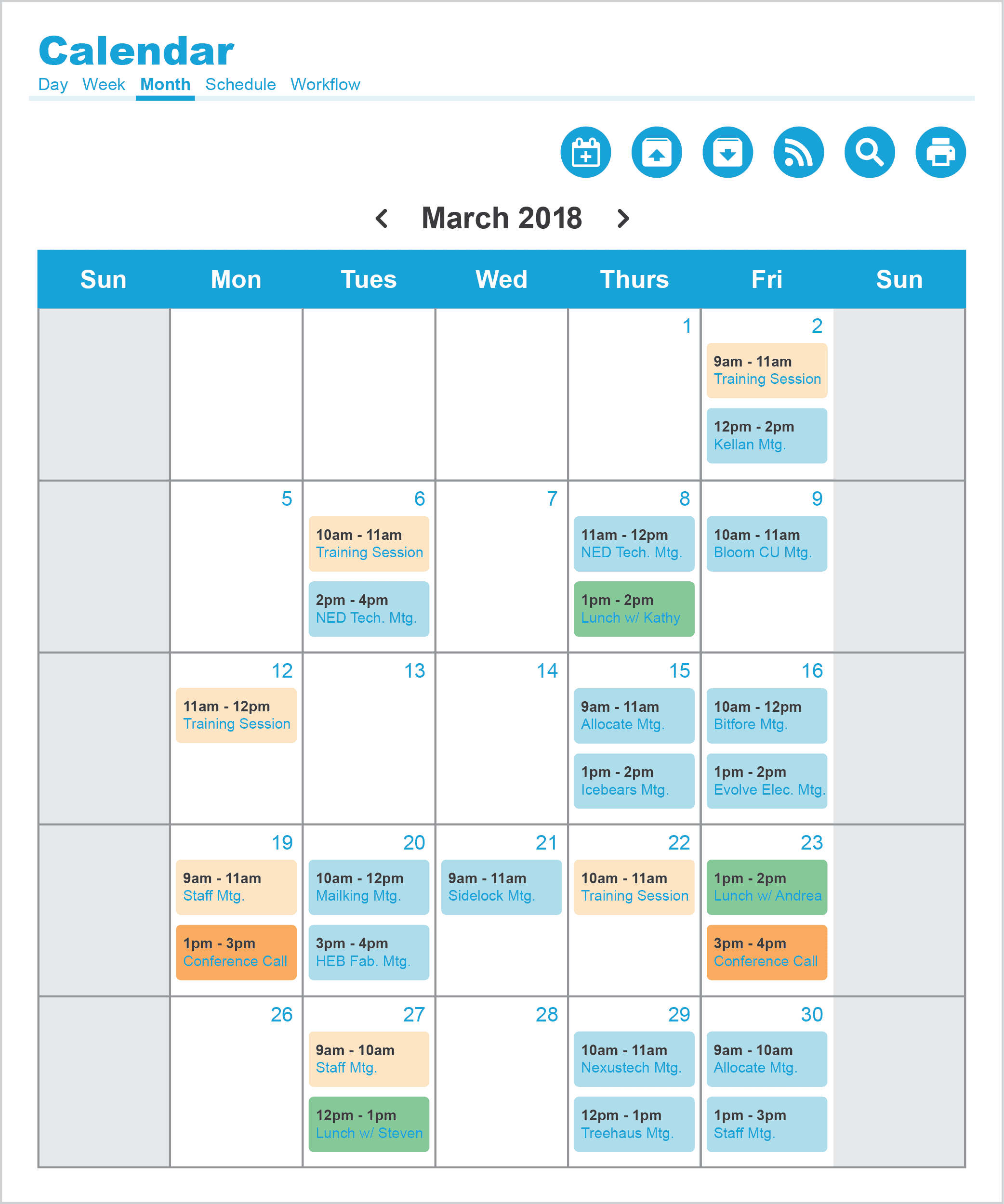 Intranet Calendar